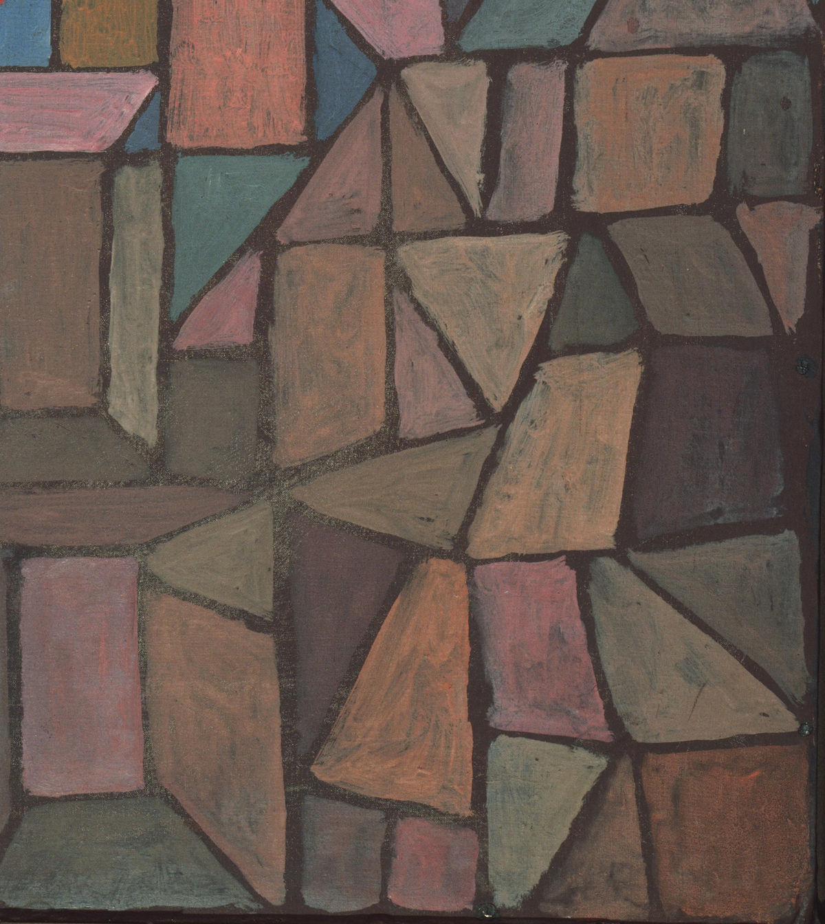 Detail 5: Lower-right faceted buildings in The Way to the Citadel